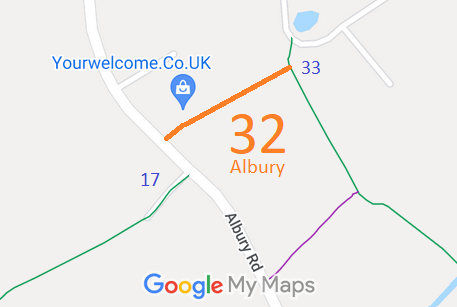 Map showing recorded Hertfordshire paths