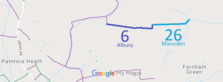 Map showing Albury 6
