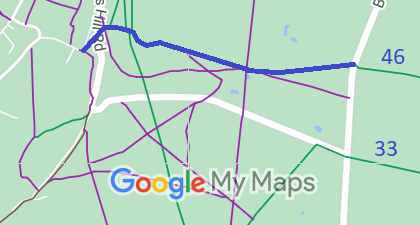 Map showing Aldbury 14 bridleway