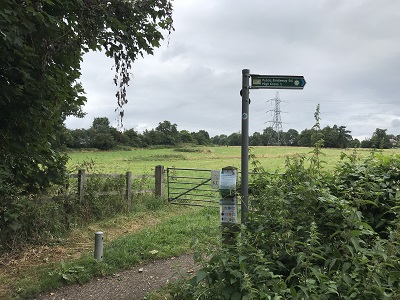Aldenham 94 sign at W end
