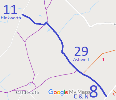 Map showing Nash Mills 3 Byway