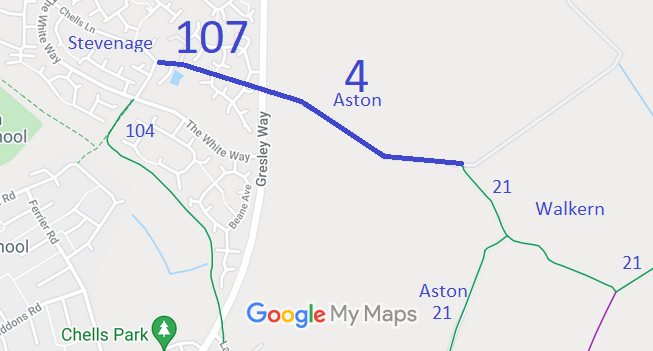 Map showing Aston 4