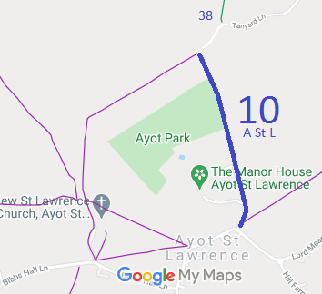 Map showing Ayot St Lawrence 10 bridleway