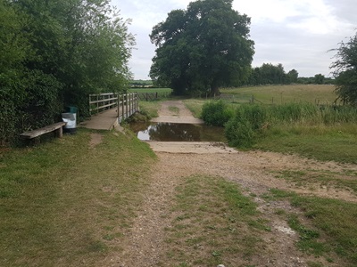 Photograph showing footbridge and ford on Ayot St Lawrence 8