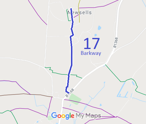 Map showing Barkway 17