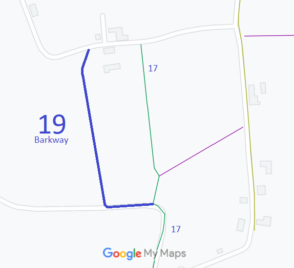 Map showing Barkway 19