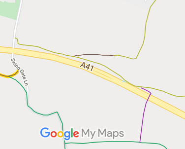 Map showing recorded Hertfordshire paths