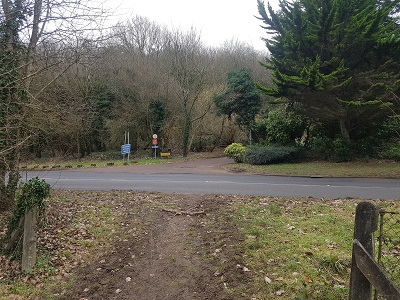 Photograph of Bury Rise from Box Moor Trust permissive path at Box Lane, Bovingdon