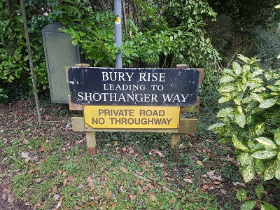 Photograph of Bury Rise sign, Bovingdon