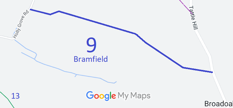 Map showing Bramfield 9