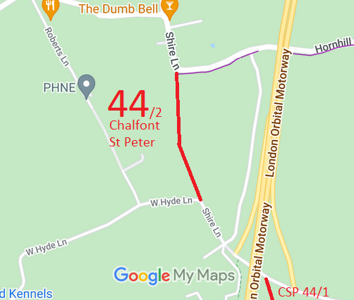 Map showing Chalfont St Petter 44/2