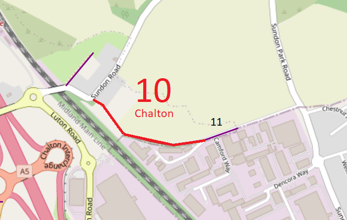 Map showing recorded paths