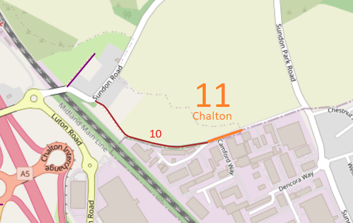 Map showing recorded paths