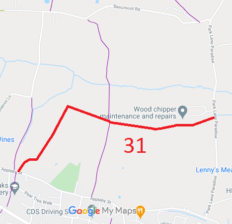 Map showing Cheshunt 31