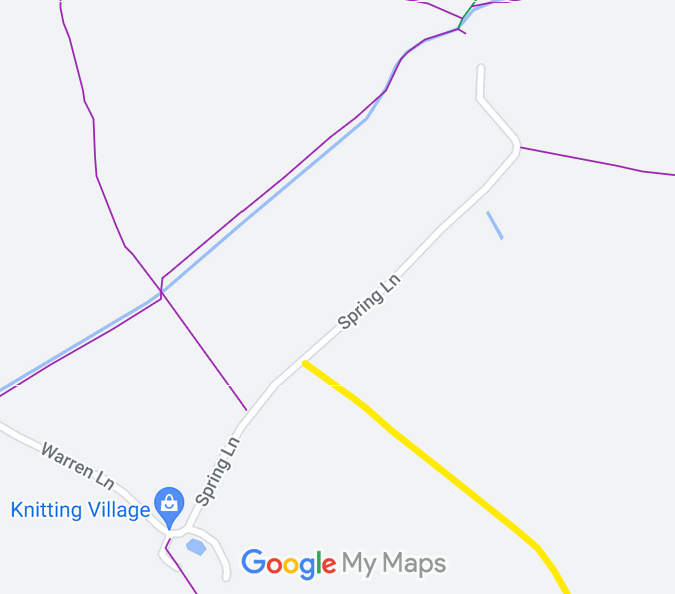 Map showing recorded Parish paths