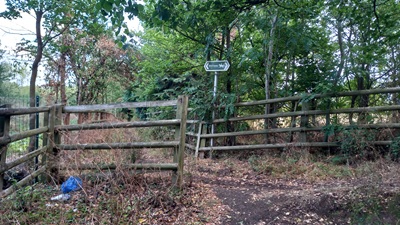 Photograph of Enfield 330 bridleway looking south