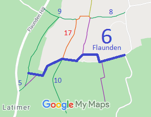 Map showing Flaunden 6
