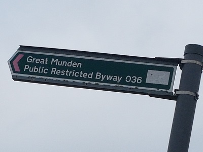 Photograph of Great Munden 36 restricted byway