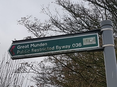 Photograph of Great Munden 36 restricted byway