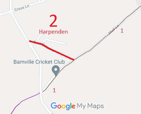 Map showing Harpenden 2
