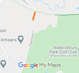 Map showing Harpenden Marquis Lane
