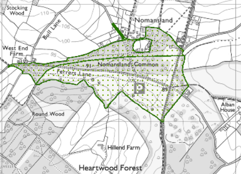 Map showing recorded Hertfordshire paths