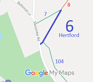 Map showing Hertford 6
