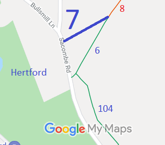 Map showing Hertford 7