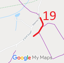 Map showing Hertingfordbury 19 Restricted Byway