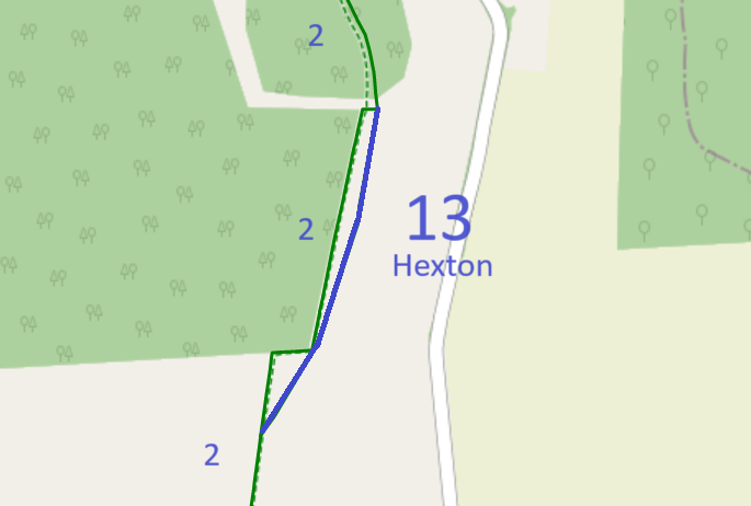 Map showing recorded paths