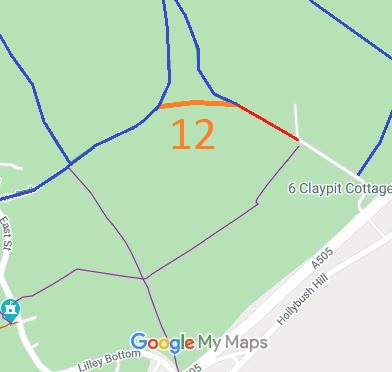 Map showing Lilley 12