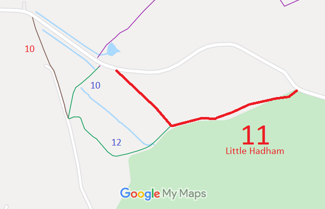 Map showing Little Hadham 11