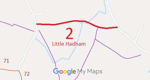 Map showing Little Hadham 2