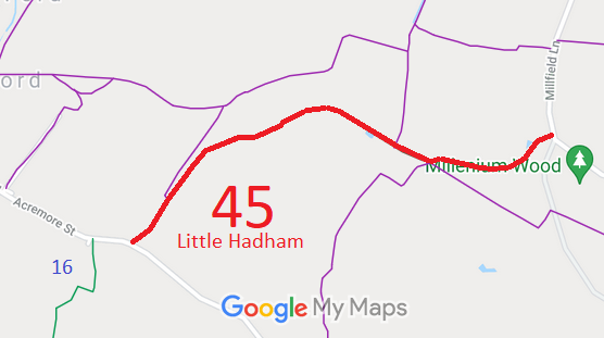 Map showing Little Hadham 45