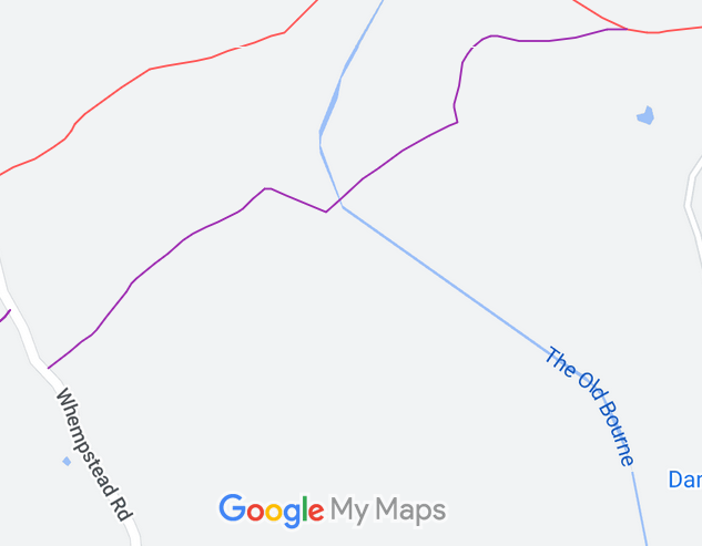 Map showing Little Munden 12