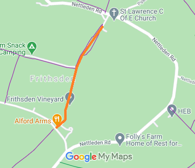 Map showing Nettleden with Potten End FV