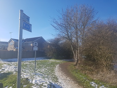 Photograph of Offley/Luton county boundary route