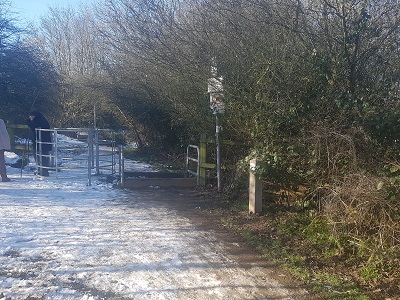 Photograph of Offley/Luton county boundary route