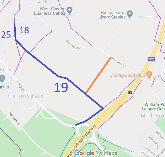 Map showing Rickmansworth 73
