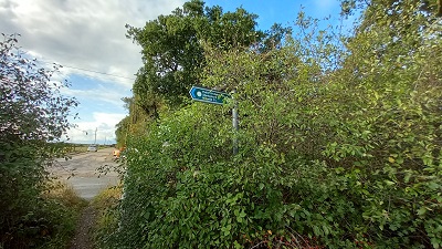 View of Coursers Road from Ridge 40