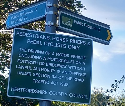 Council warning sign
