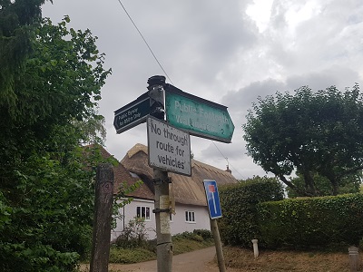 Photograph of northern end of Rushden and Wallington 37 byway