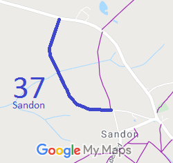 Map showing Sandon 37