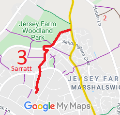 Map showing Sandridge 3