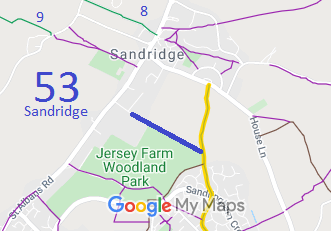 Map showing Sandridge 53