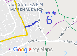 Map showing Sandridge 6