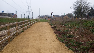 Photograph of Stevenage 103 heading eastwards