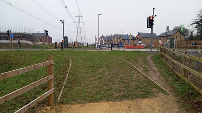 Photograph of Stevenage 103 heading eastwards