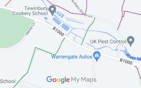 Map showing Tewin 62
