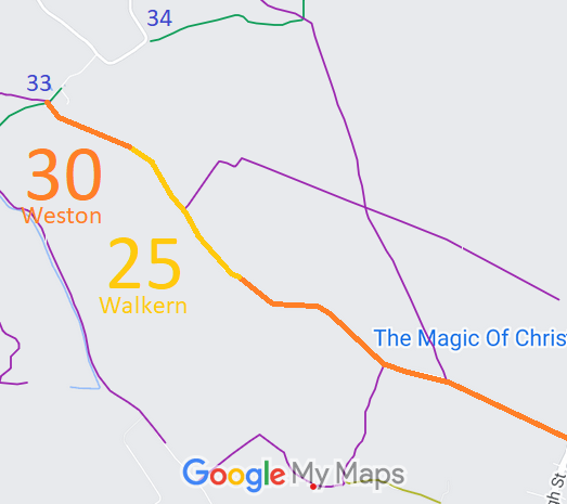 Map showing Walkern 25 Dovehouse Lane